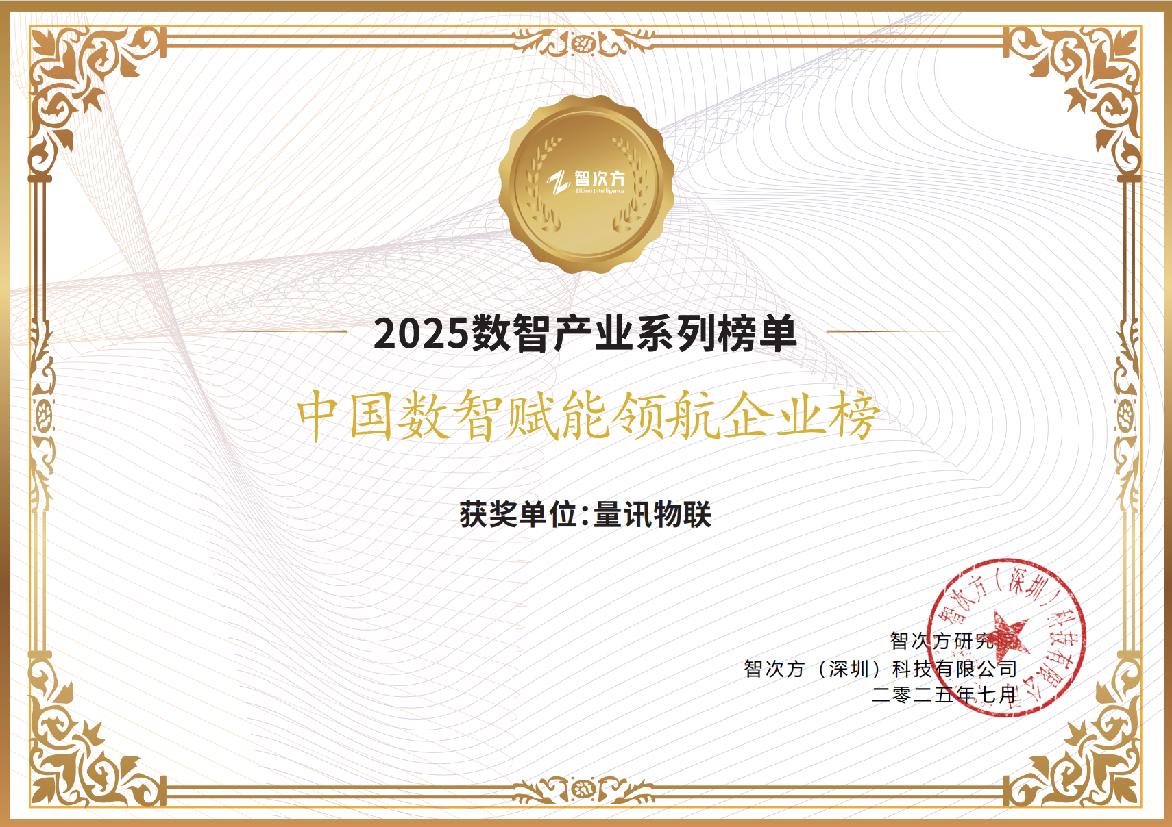 数智引领,量讯物联荣膺“2025中国数智赋能领航企业榜”(图3) 数智引领,量讯物联荣膺“2025中国数智赋能领航企业榜”(图3)